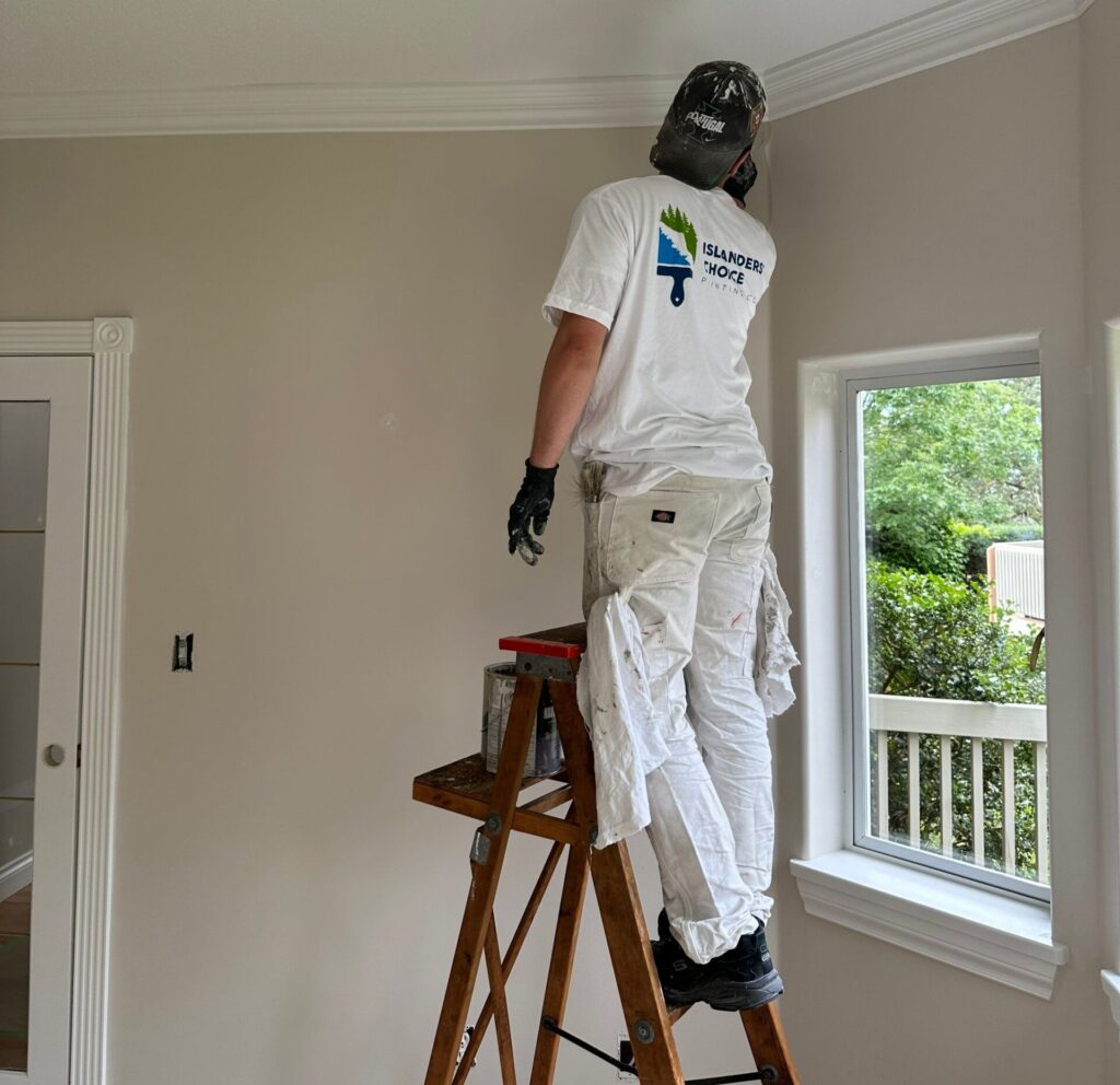 Interior Painting. Professional painting interior of room.